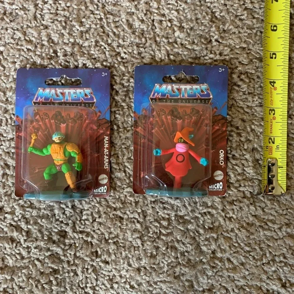 He-Man, mini figures, Orko and Man at Arms cake topper, stocking stuffer